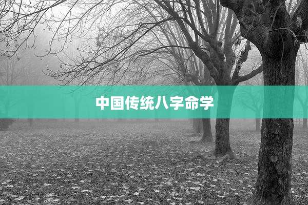 中国传统八字命学