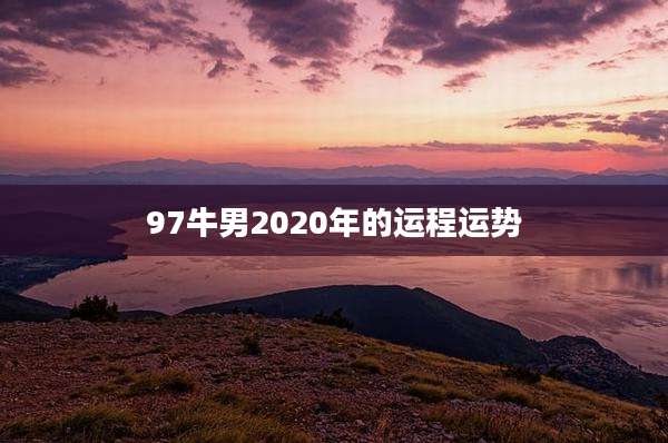 97牛男2020年的运程运势