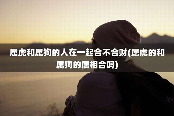 属虎和属狗的人在一起合不合财(属虎的和属狗的属相合吗)