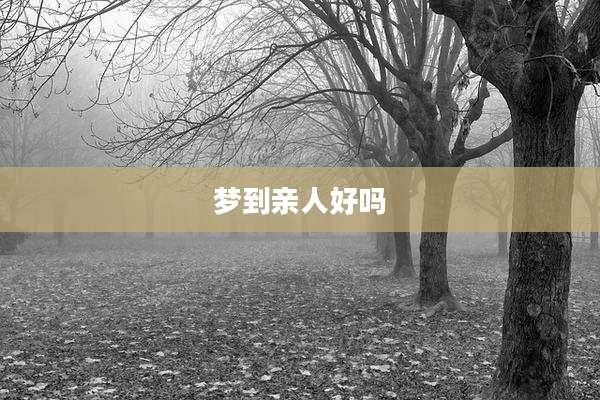 梦到亲人好吗