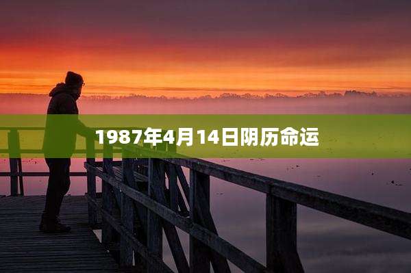 1987年4月14日阴历命运