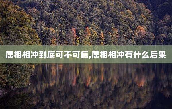 属相相冲到底可不可信,属相相冲有什么后果