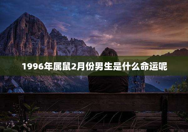1996年属鼠2月份男生是什么命运呢