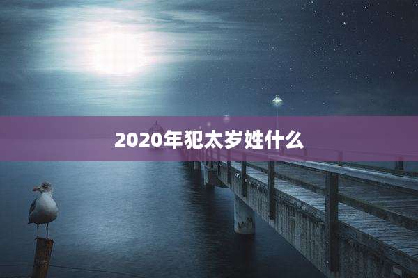 2020年犯太岁姓什么