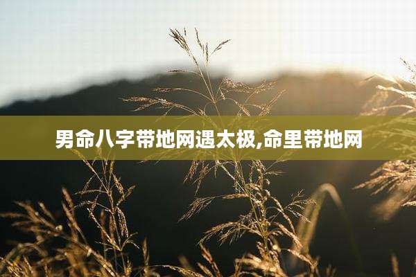 男命八字带地网遇太极,命里带地网