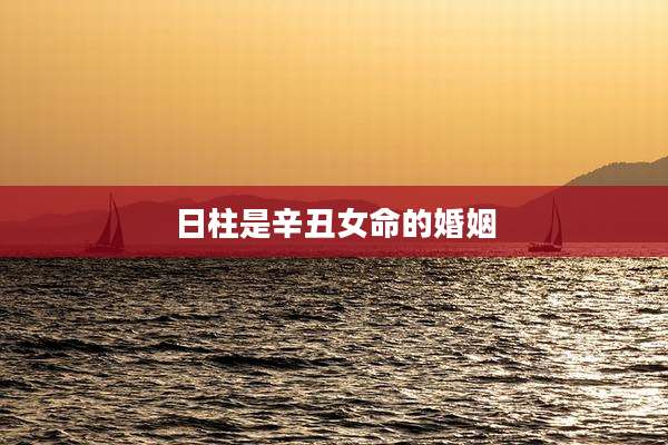 日柱是辛丑女命的婚姻