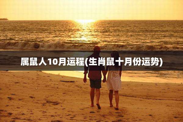 属鼠人10月运程(生肖鼠十月份运势)