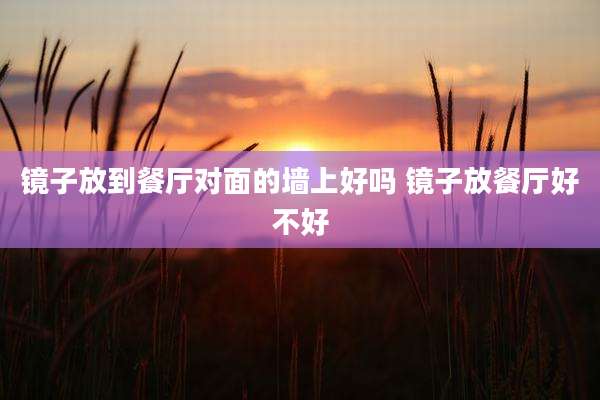 镜子放到餐厅对面的墙上好吗 镜子放餐厅好不好