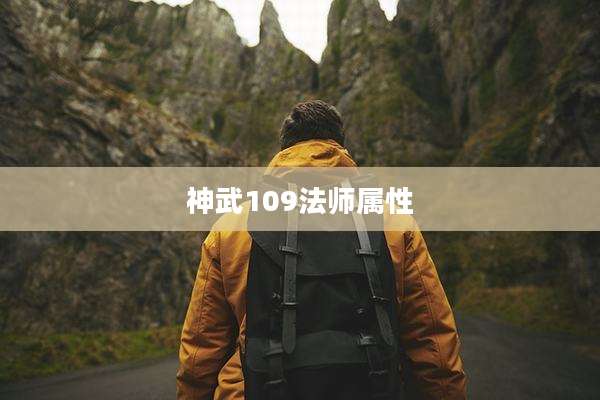 神武109法师属性