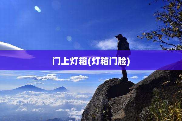 门上灯箱(灯箱门脸)