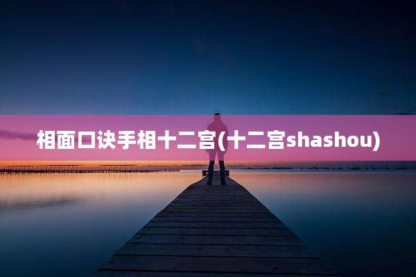 相面口诀手相十二宫(十二宫shashou)