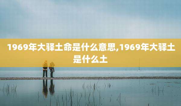 1969年大驿土命是什么意思,1969年大驿土是什么土