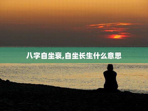 八字自坐衰,自坐长生什么意思