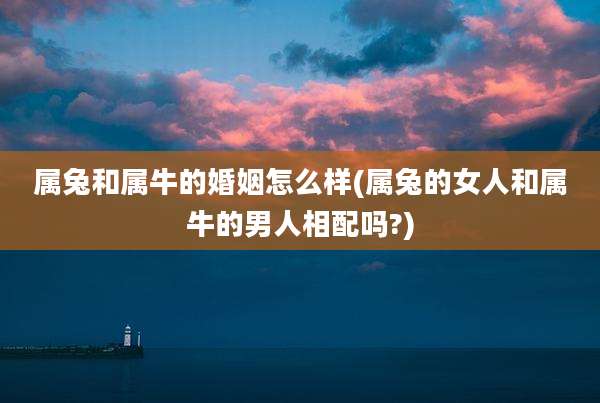 属兔和属牛的婚姻怎么样(属兔的女人和属牛的男人相配吗?)