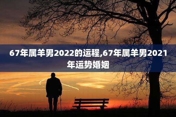 67年属羊男2022的运程,67年属羊男2021年运势婚姻