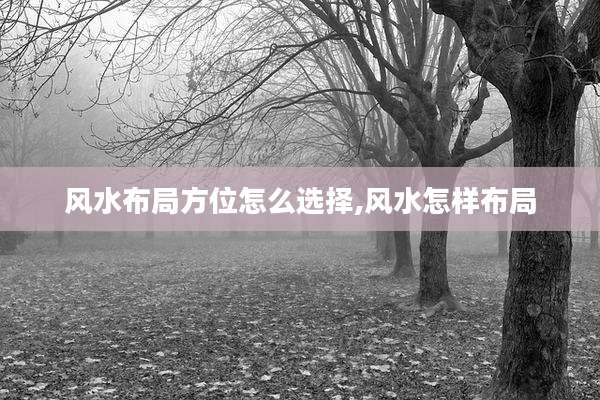 风水布局方位怎么选择,风水怎样布局