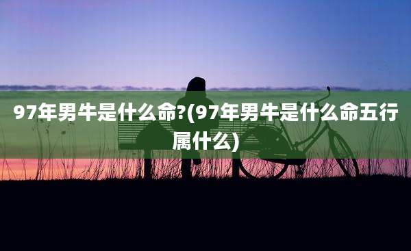 97年男牛是什么命?(97年男牛是什么命五行属什么)