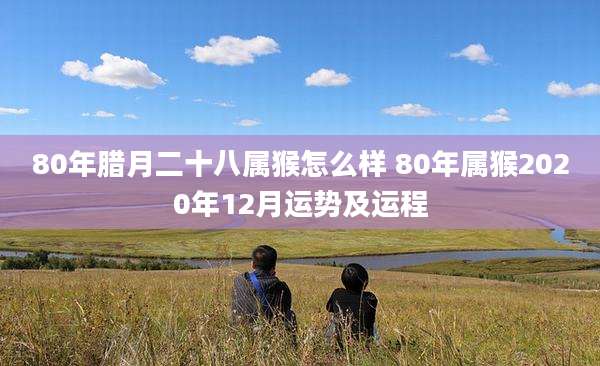 80年腊月二十八属猴怎么样 80年属猴2020年12月运势及运程