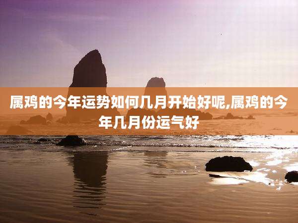 属鸡的今年运势如何几月开始好呢,属鸡的今年几月份运气好