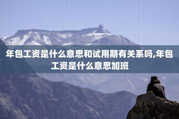 年包工资是什么意思和试用期有关系吗,年包工资是什么意思加班