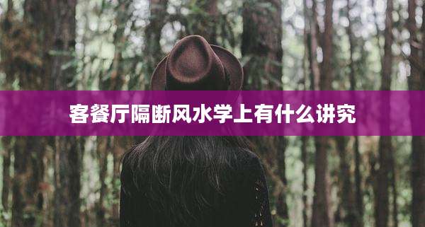 客餐厅隔断风水学上有什么讲究