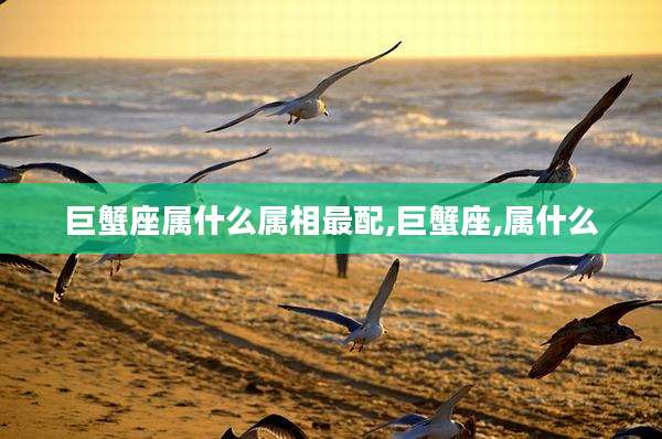 巨蟹座属什么属相最配,巨蟹座,属什么