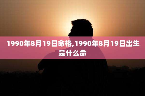 1990年8月19日命格,1990年8月19日出生是什么命