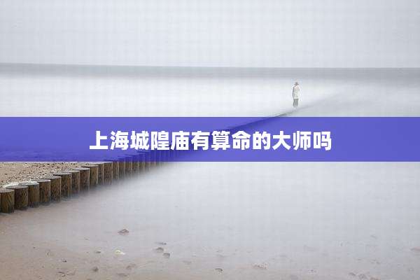 上海城隍庙有算命的大师吗