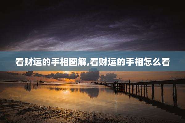 看财运的手相图解,看财运的手相怎么看