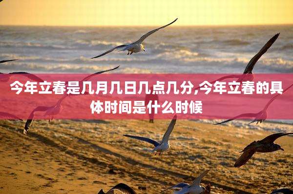 今年立春是几月几日几点几分,今年立春的具体时间是什么时候