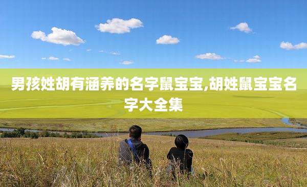 男孩姓胡有涵养的名字鼠宝宝,胡姓鼠宝宝名字大全集