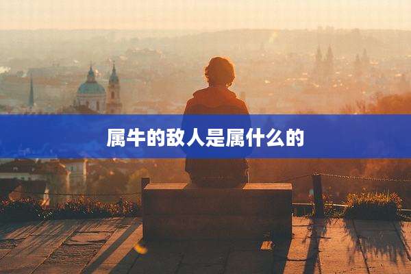 属牛的敌人是属什么的