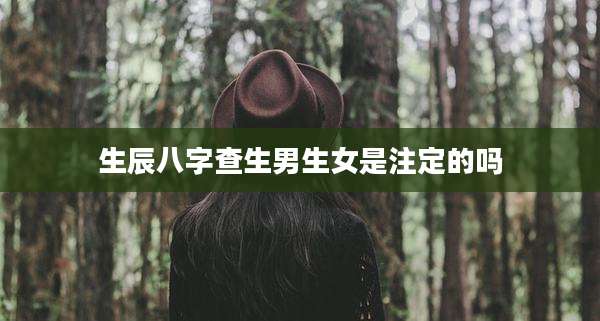 生辰八字查生男生女是注定的吗