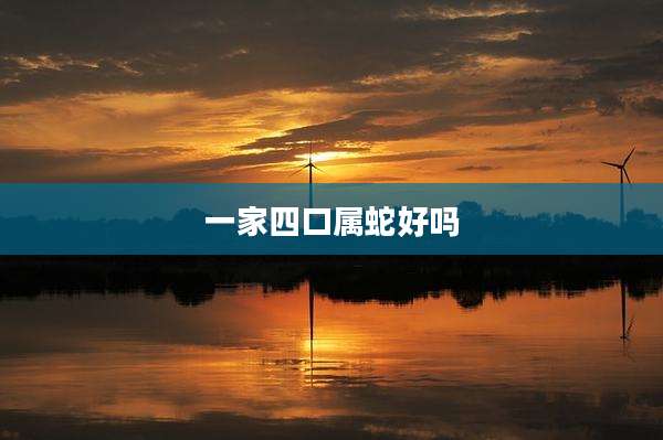 一家四口属蛇好吗