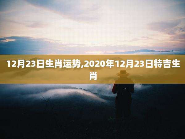 12月23日生肖运势,2020年12月23日特吉生肖