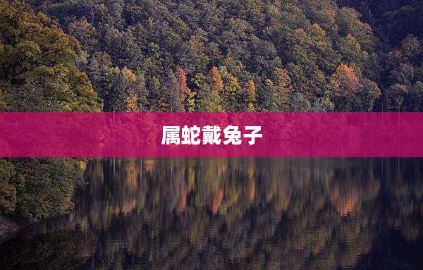 属蛇戴兔子