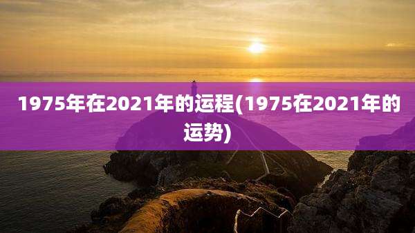 1975年在2021年的运程(1975在2021年的运势)
