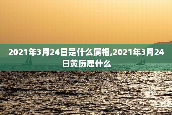 2021年3月24日是什么属相,2021年3月24日黄历属什么