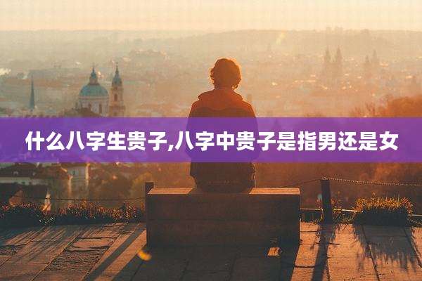 什么八字生贵子,八字中贵子是指男还是女