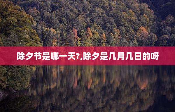 除夕节是哪一天?,除夕是几月几日的呀