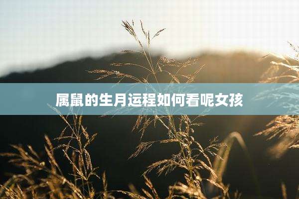 属鼠的生月运程如何看呢女孩