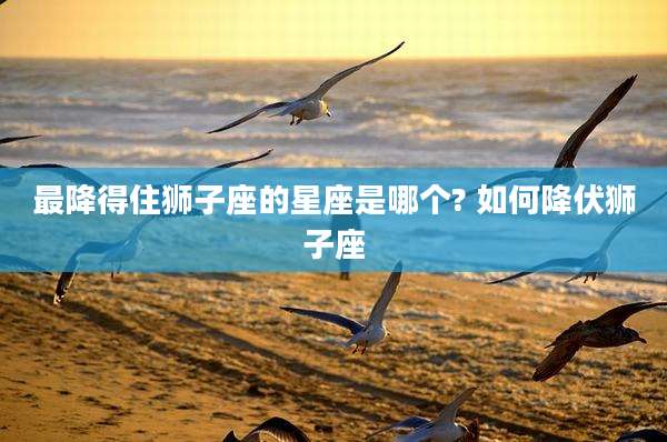 最降得住狮子座的星座是哪个? 如何降伏狮子座