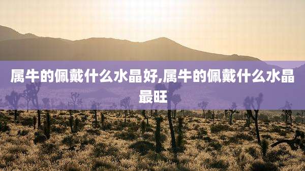 属牛的佩戴什么水晶好,属牛的佩戴什么水晶最旺