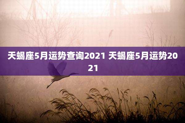 天蝎座5月运势查询2021 天蝎座5月运势2021