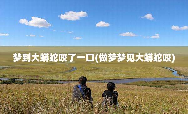 梦到大蟒蛇咬了一口(做梦梦见大蟒蛇咬)