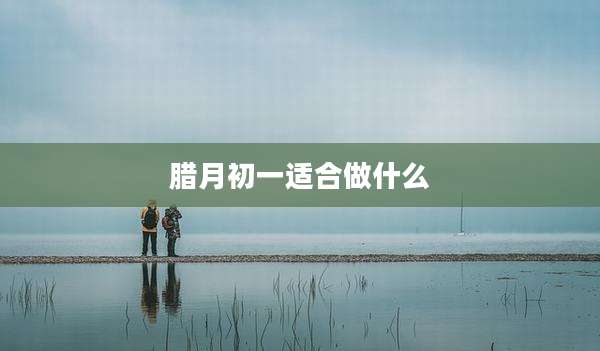 腊月初一适合做什么