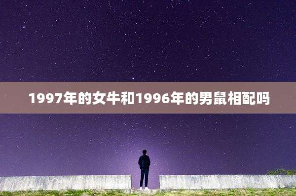 1997年的女牛和1996年的男鼠相配吗