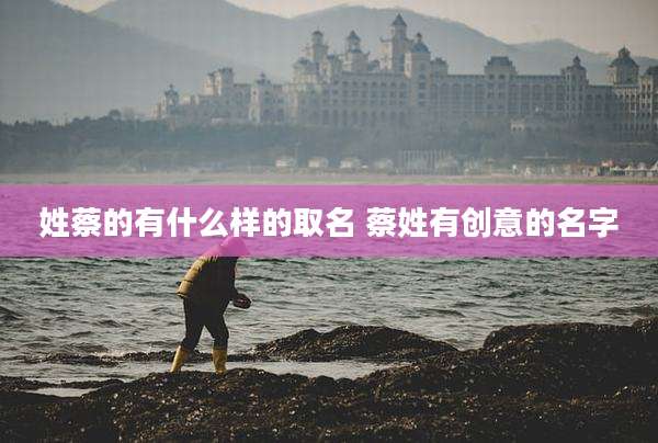 姓蔡的有什么样的取名 蔡姓有创意的名字