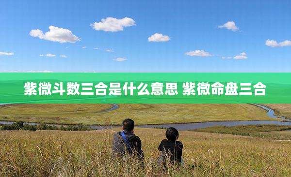 紫微斗数三合是什么意思 紫微命盘三合