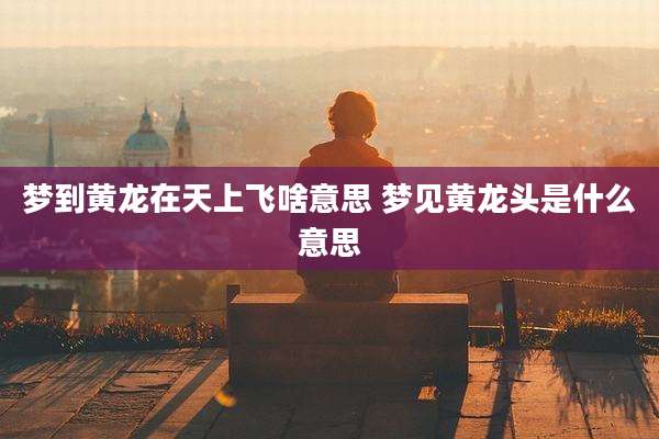 梦到黄龙在天上飞啥意思 梦见黄龙头是什么意思